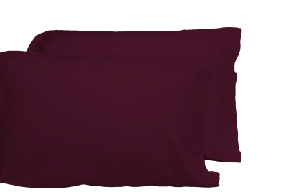 Luxurious Viscose from 100% Bamboo 2-Piece Pillowcase Set , Oeko-TEX Certified, Queen - Merlot