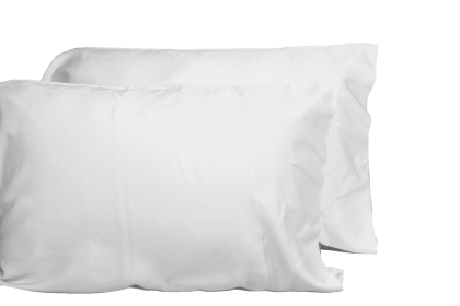 Luxurious Viscose from 100% Bamboo 2-Piece Pillowcase Set , Oeko-TEX Certified, King - White