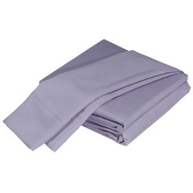 Luxurious Viscose from 100% Bamboo 5-Piece Sheet Set , Oeko-TEX Certified, Split King - Amethyst