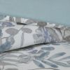 5 Piece Seersucker Duvet Cover Set with Throw Pillows