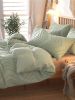 Sage Green Tufted 3-Piece Comforter Set, Queen