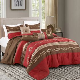 Jiera 7PC COMFORTER SET (size: KING)